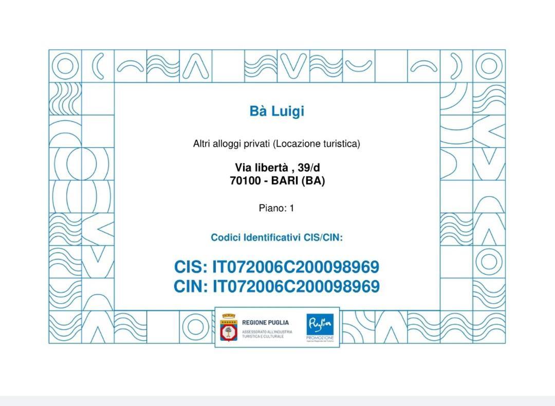 Ba Luigi Διαμέρισμα Μπάρι Εξωτερικό φωτογραφία
